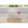 image:imageFurhaven Soft amp Cozy Dog Bed for Small Dogs Refillable w Removable Washable Cover amp Liner For Dogs Up to 20 lbs  Plush Faux Fur Bean Bag Style Ball Bed  Shell Pink Tan Small
