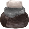 image:imageFurhaven Soft amp Cozy Dog Bed for Small Dogs Refillable w Removable Washable Cover amp Liner For Dogs Up to 20 lbs  Plush Faux Fur Bean Bag Style Ball Bed  Shell Pink Tan Small
