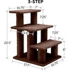 image:imageFurhaven Steady Paws MultiStep Pet Stairs for High Beds amp Sofas  Cream 3StepBrown
