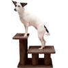 image:imageFurhaven Steady Paws MultiStep Pet Stairs for High Beds amp Sofas  Cream 3StepBrown