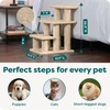 image:imageFurhaven Steady Paws MultiStep Pet Stairs for High Beds amp Sofas  Cream 3StepCream