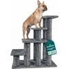 image:imageFurhaven Steady Paws MultiStep Pet Stairs for High Beds amp Sofas  Cream 3StepGray