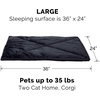 image:imageFurhaven ThermaNAP SelfWarming Cat Bed for Indoor Cats amp LargeMedium Dogs Washable amp Reflects Body Heat  Quilted Faux Fur Reflective Bed Mat  Black Large