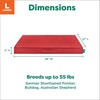 image:imageFurhaven WaterResistant Cooling Gel Dog Bed for Large Dogs w Removable Washable Cover For Dogs Up to 95 lbs  IndoorOutdoor Logo Print Oxford Polycanvas Mattress  Chestnut JumboXLRed
