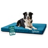 image:imageFurhaven WaterResistant Cooling Gel Dog Bed for Large Dogs w Removable Washable Cover For Dogs Up to 95 lbs  IndoorOutdoor Logo Print Oxford Polycanvas Mattress  Chestnut JumboXLDeep Lagoon