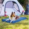 image:imageFurhaven WaterResistant Cooling Gel Dog Bed for Large Dogs w Removable Washable Cover For Dogs Up to 95 lbs  IndoorOutdoor Logo Print Oxford Polycanvas Mattress  Chestnut JumboXLBlue