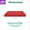 image:imageFurhaven WaterResistant Cooling Gel Dog Bed for Large Dogs w Removable Washable Cover For Dogs Up to 95 lbs  IndoorOutdoor Logo Print Oxford Polycanvas Mattress  Chestnut JumboXLRed