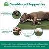 image:imageFurhaven WaterResistant Cooling Gel Dog Bed for Large Dogs w Removable Washable Cover For Dogs Up to 95 lbs  IndoorOutdoor Logo Print Oxford Polycanvas Mattress  Chestnut JumboXLGreen