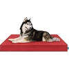 image:imageFurhaven WaterResistant Cooling Gel Dog Bed for Large Dogs w Removable Washable Cover For Dogs Up to 95 lbs  IndoorOutdoor Logo Print Oxford Polycanvas Mattress  Chestnut JumboXLRed
