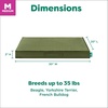 image:imageFurhaven WaterResistant Cooling Gel Dog Bed for Large Dogs w Removable Washable Cover For Dogs Up to 95 lbs  IndoorOutdoor Logo Print Oxford Polycanvas Mattress  Chestnut JumboXLGreen