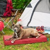 image:imageFurhaven WaterResistant Cooling Gel Dog Bed for Large Dogs w Removable Washable Cover For Dogs Up to 95 lbs  IndoorOutdoor Logo Print Oxford Polycanvas Mattress  Chestnut JumboXLRed