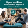 image:imageFurhaven WaterResistant Cooling Gel Dog Bed for Large Dogs w Removable Washable Cover For Dogs Up to 95 lbs  IndoorOutdoor Logo Print Oxford Polycanvas Mattress  Chestnut JumboXLDeep Lagoon