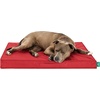 image:imageFurhaven WaterResistant Cooling Gel Dog Bed for Large Dogs w Removable Washable Cover For Dogs Up to 95 lbs  IndoorOutdoor Logo Print Oxford Polycanvas Mattress  Chestnut JumboXLRed