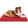 image:imageFurhaven WaterResistant Cooling Gel Dog Bed for Large Dogs w Removable Washable Cover For Dogs Up to 95 lbs  IndoorOutdoor Logo Print Oxford Polycanvas Mattress  Chestnut JumboXLRed