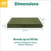 image:imageFurhaven WaterResistant Cooling Gel Dog Bed for Large Dogs w Removable Washable Cover For Dogs Up to 95 lbs  IndoorOutdoor Logo Print Oxford Polycanvas Mattress  Chestnut JumboXLGreen