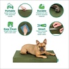image:imageFurhaven WaterResistant Cooling Gel Dog Bed for Large Dogs w Removable Washable Cover For Dogs Up to 95 lbs  IndoorOutdoor Logo Print Oxford Polycanvas Mattress  Chestnut JumboXLGreen