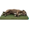 image:imageFurhaven WaterResistant Cooling Gel Dog Bed for Large Dogs w Removable Washable Cover For Dogs Up to 95 lbs  IndoorOutdoor Logo Print Oxford Polycanvas Mattress  Chestnut JumboXLGreen