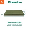 image:imageFurhaven WaterResistant Cooling Gel Dog Bed for Large Dogs w Removable Washable Cover For Dogs Up to 95 lbs  IndoorOutdoor Logo Print Oxford Polycanvas Mattress  Chestnut JumboXLGreen