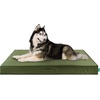 image:imageFurhaven WaterResistant Cooling Gel Dog Bed for Large Dogs w Removable Washable Cover For Dogs Up to 95 lbs  IndoorOutdoor Logo Print Oxford Polycanvas Mattress  Chestnut JumboXLGreen