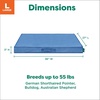 image:imageFurhaven WaterResistant Cooling Gel Dog Bed for Large Dogs w Removable Washable Cover For Dogs Up to 95 lbs  IndoorOutdoor Logo Print Oxford Polycanvas Mattress  Chestnut JumboXLBlue