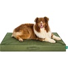 image:imageFurhaven WaterResistant Cooling Gel Dog Bed for Large Dogs w Removable Washable Cover For Dogs Up to 95 lbs  IndoorOutdoor Logo Print Oxford Polycanvas Mattress  Chestnut JumboXLGreen