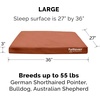 image:imageFurhaven WaterResistant Cooling Gel Dog Bed for Large Dogs w Removable Washable Cover For Dogs Up to 95 lbs  IndoorOutdoor Logo Print Oxford Polycanvas Mattress  Chestnut JumboXLChestnut