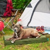 image:imageFurhaven WaterResistant Cooling Gel Dog Bed for Large Dogs w Removable Washable Cover For Dogs Up to 95 lbs  IndoorOutdoor Logo Print Oxford Polycanvas Mattress  Chestnut JumboXLGreen