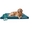 image:imageFurhaven WaterResistant Cooling Gel Dog Bed for Large Dogs w Removable Washable Cover For Dogs Up to 95 lbs  IndoorOutdoor Logo Print Oxford Polycanvas Mattress  Chestnut JumboXLDeep Lagoon