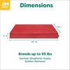 image:imageFurhaven WaterResistant Cooling Gel Dog Bed for Large Dogs w Removable Washable Cover For Dogs Up to 95 lbs  IndoorOutdoor Logo Print Oxford Polycanvas Mattress  Chestnut JumboXLRed