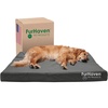 image:imageFurhaven WaterResistant Memory Foam Dog Bed for Large Dogs w Removable Washable Cover For Dogs Up to 95 lbs  IndoorOutdoor Logo Print Oxford Polycanvas Mattress  Stone Gray JumboXLWaterResistant Logo Print Stone Gray