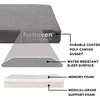 image:imageFurhaven WaterResistant Memory Foam Dog Bed for Large Dogs w Removable Washable Cover For Dogs Up to 95 lbs  IndoorOutdoor Logo Print Oxford Polycanvas Mattress  Stone Gray JumboXLWaterResistant Logo Print Stone Gray