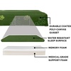 image:imageFurhaven WaterResistant Memory Foam Dog Bed for Large Dogs w Removable Washable Cover For Dogs Up to 95 lbs  IndoorOutdoor Logo Print Oxford Polycanvas Mattress  Stone Gray JumboXLWaterResistant Garden Print Jungle Green