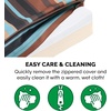 image:imageFurhaven WaterResistant Memory Foam Dog Bed for Large Dogs w Removable Washable Cover For Dogs Up to 95 lbs  IndoorOutdoor Logo Print Oxford Polycanvas Mattress  Stone Gray JumboXLWaterResistant Striped Print Espresso