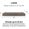 image:imageFurhaven WaterResistant Memory Foam Dog Bed for Large Dogs w Removable Washable Cover For Dogs Up to 95 lbs  IndoorOutdoor Logo Print Oxford Polycanvas Mattress  Stone Gray JumboXLWaterResistant Striped Print Espresso