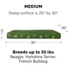 image:imageFurhaven WaterResistant Memory Foam Dog Bed for Large Dogs w Removable Washable Cover For Dogs Up to 95 lbs  IndoorOutdoor Logo Print Oxford Polycanvas Mattress  Stone Gray JumboXLWaterResistant Garden Print Jungle Green