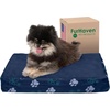 image:imageFurhaven WaterResistant Orthopedic Dog Bed for Large Dogs w Removable Quilt Top amp Washable Cover For Dogs Up to 95 lbs  IndoorOutdoor Quilt Top Convertible Mattress  Gray JumboXLWaterResistant Garden Print Lapis Blue