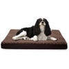 image:imageFurhaven WaterResistant Orthopedic Dog Bed for Large Dogs w Removable Quilt Top amp Washable Cover For Dogs Up to 95 lbs  IndoorOutdoor Quilt Top Convertible Mattress  Gray JumboXLUltra Plush Curly Faux Fur Cream