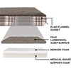 image:imageFurhaven WaterResistant Orthopedic Dog Bed for Large Dogs w Removable Quilt Top amp Washable Cover For Dogs Up to 95 lbs  IndoorOutdoor Quilt Top Convertible Mattress  Gray JumboXLSherpa  Plaid Flannel Java Brown