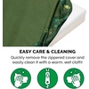 image:imageFurhaven WaterResistant Orthopedic Dog Bed for Large Dogs w Removable Quilt Top amp Washable Cover For Dogs Up to 95 lbs  IndoorOutdoor Quilt Top Convertible Mattress  Gray JumboXLWaterResistant Garden Print Jungle Green