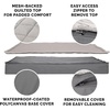 image:imageFurhaven WaterResistant Orthopedic Dog Bed for Large Dogs w Removable Quilt Top amp Washable Cover For Dogs Up to 95 lbs  IndoorOutdoor Quilt Top Convertible Mattress  Gray JumboXLConvertible Quilt Top Gray