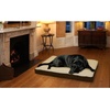 image:imageFurhaven WaterResistant Orthopedic Dog Bed for Large Dogs w Removable Quilt Top amp Washable Cover For Dogs Up to 95 lbs  IndoorOutdoor Quilt Top Convertible Mattress  Gray JumboXLSherpa  Suede Espresso