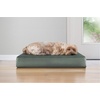 image:imageFurhaven WaterResistant Orthopedic Dog Bed for Large Dogs w Removable Quilt Top amp Washable Cover For Dogs Up to 95 lbs  IndoorOutdoor Quilt Top Convertible Mattress  Gray JumboXLTerry  Suede Forest