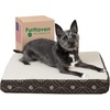 image:imageFurhaven WaterResistant Orthopedic Dog Bed for Large Dogs w Removable Quilt Top amp Washable Cover For Dogs Up to 95 lbs  IndoorOutdoor Quilt Top Convertible Mattress  Gray JumboXLSherpa  Paw Print Flannel Dark Espresso