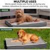 image:imageFurhaven WaterResistant Orthopedic Dog Bed for Large Dogs w Removable Quilt Top amp Washable Cover For Dogs Up to 95 lbs  IndoorOutdoor Quilt Top Convertible Mattress  Gray JumboXLConvertible Quilt Top Gray