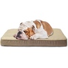 image:imageFurhaven WaterResistant Orthopedic Dog Bed for Large Dogs w Removable Quilt Top amp Washable Cover For Dogs Up to 95 lbs  IndoorOutdoor Quilt Top Convertible Mattress  Gray JumboXLSherpa  Suede Espresso