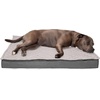 image:imageFurhaven WaterResistant Orthopedic Dog Bed for Large Dogs w Removable Quilt Top amp Washable Cover For Dogs Up to 95 lbs  IndoorOutdoor Quilt Top Convertible Mattress  Gray JumboXLConvertible Quilt Top Gray