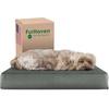 image:imageFurhaven WaterResistant Orthopedic Dog Bed for Large Dogs w Removable Quilt Top amp Washable Cover For Dogs Up to 95 lbs  IndoorOutdoor Quilt Top Convertible Mattress  Gray JumboXLTerry  Suede Forest