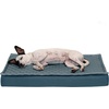 image:imageFurhaven WaterResistant Orthopedic Dog Bed for Large Dogs w Removable Quilt Top amp Washable Cover For Dogs Up to 95 lbs  IndoorOutdoor Quilt Top Convertible Mattress  Gray JumboXLConvertible Quilt Top Calm Blue