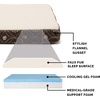 image:imageFurhaven WaterResistant Orthopedic Dog Bed for Large Dogs w Removable Quilt Top amp Washable Cover For Dogs Up to 95 lbs  IndoorOutdoor Quilt Top Convertible Mattress  Gray JumboXLSherpa  Paw Print Flannel Dark Espresso