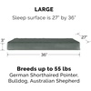 image:imageFurhaven WaterResistant Orthopedic Dog Bed for Large Dogs w Removable Quilt Top amp Washable Cover For Dogs Up to 95 lbs  IndoorOutdoor Quilt Top Convertible Mattress  Gray JumboXLTerry  Suede Forest